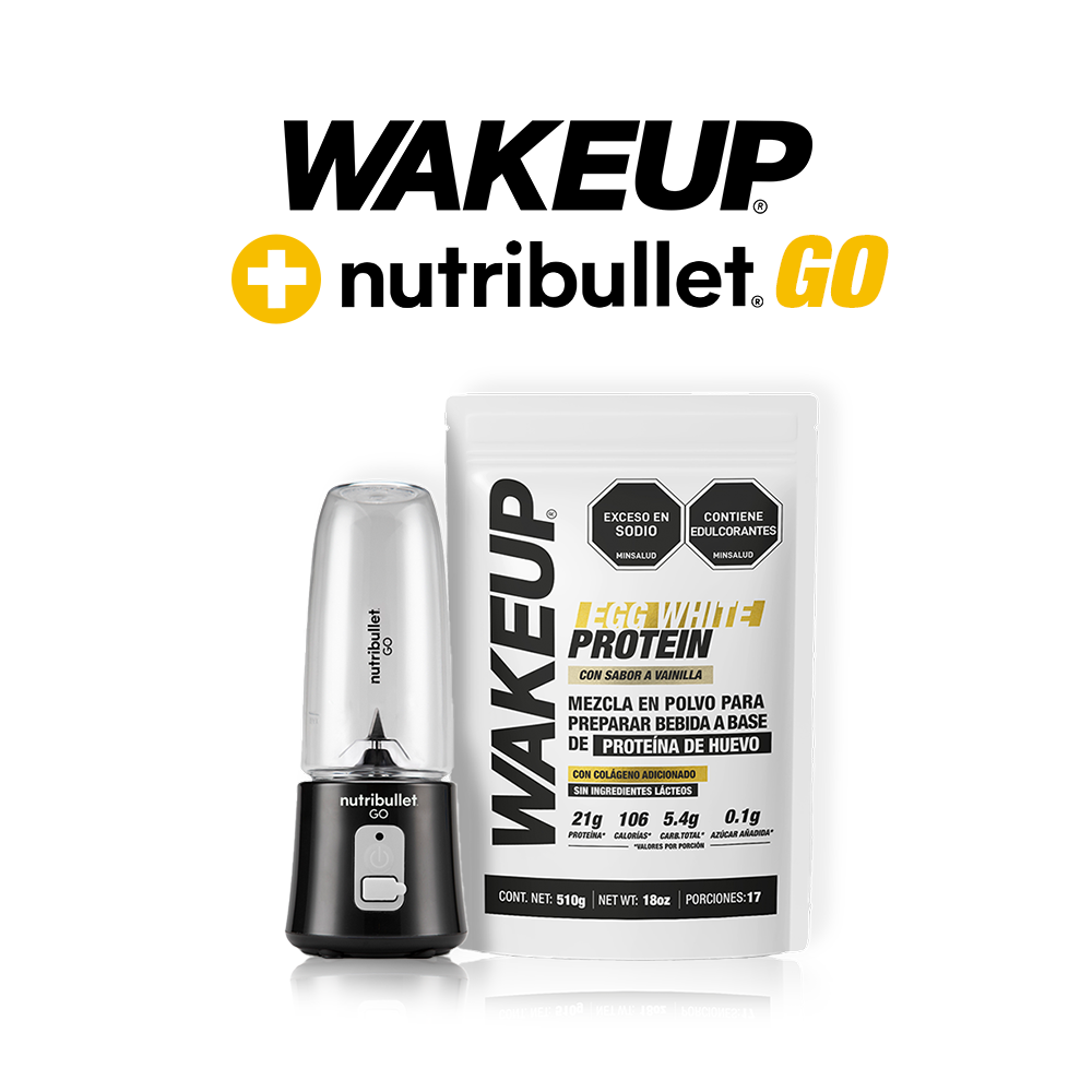 Kit Egg White Protein + Nutribullet Go